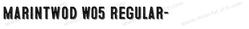 MarinTwoD W05 Regular字体转换